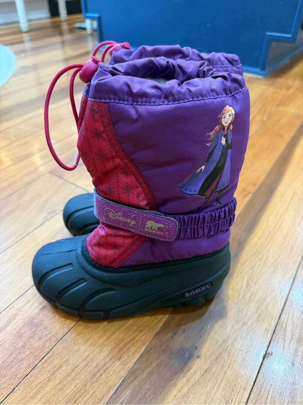 SOREL x Disney Frozen 2 Anna Flurry Snow Boots Youth 13 Purple Pink